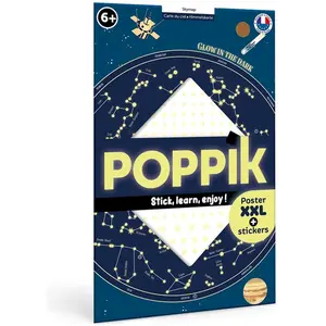 Poppik, Sticker, Sticker Lernposter Himmelskarte (640 Sticker)