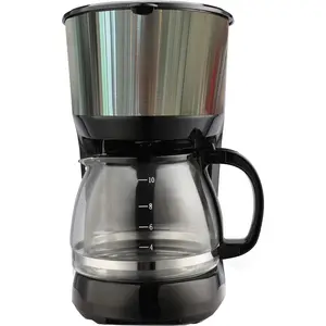 Filterkaffeemaschine für 10 tassen, 750 w, schwarz/edelstahl Little ba...