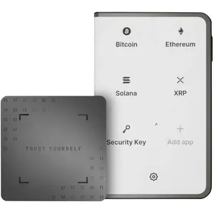 Ledger Stax inkl. Recovery Key (Bitcoin, Cardano, Ethereum Classic), Crypto Wallet, Schwarz, Weiss günstig