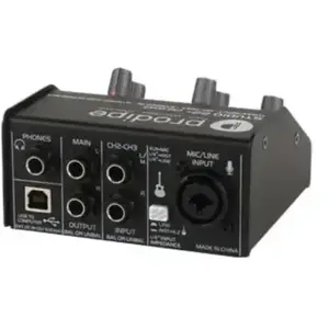 Prodipe Studio 22 + (USB), Audio Interface, Schwarz