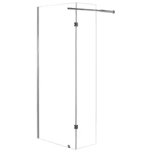 ONDEE ZEN   Duschwand CARIBA   Chromausführung   6 mm Glas   2 Flügel   90 x 210 cm günstig