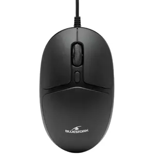 Bluestork Optische Maus OFFICE 10 (Kabelgebunden), Maus, Schwarz