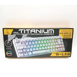 Gaming-Tastatur The G-Lab Keyz Titanium, mechanisch, 65%, RGB, AZERTY,...
