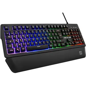 Gaming-Tastatur The G-Lab Keyz Palladium, AZERTY, RGB, kabelgebunden, ...