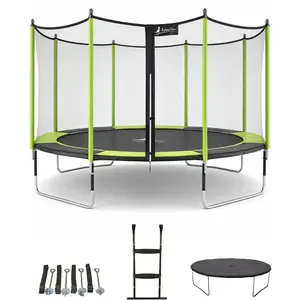 Kangui Trampolin Ø 430cm + Netz + Leiter + Abdeckung + Verankerungsset... günstig