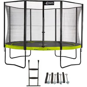 Kangui Trampolin Ø 360cm + Sicherheitsnetz + Leiter + Verankerungsset ... günstig