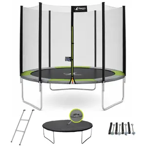 KANGUI Trampolin Ø 250cm mit Leiter, Abdeckung und Verankerungsset - R... günstig
