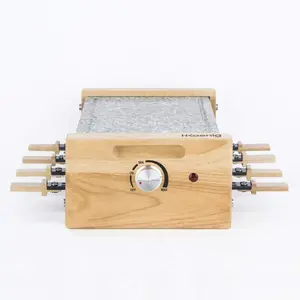 Raclettegerät und Kochstein 8 Personen Holzdesign H.Koenig 1200 W günstig
