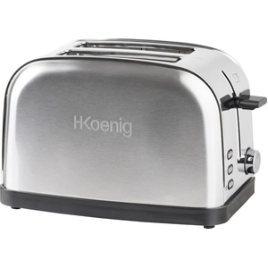 H.Koenig TOS7 Toaster / 2 Scheiben / 6 Bräunungsstufen / 850 W / Edels...