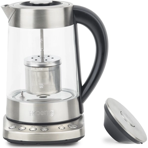 H.Koenig elektrischer Wasserkocher TI700/1,7L Glaskanne/mit Edelstahl-... günstig