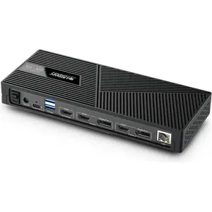 Urban Factory Hubee Pro: Triple Display USB-C (USB-C), Dockingstation + USB Hub, Schwarz