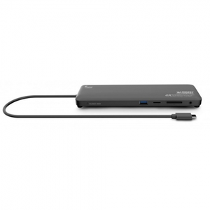 Urban Factory TCD45UF, Kabelgebunden, USB 3.2 Gen 1 (3.1 Gen 1) Type-C, 100 W, 10,100,1000 Mbit/s, Schwarz, MicroSD (TransFlash), SD
