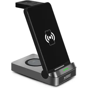 Urban Factory POWER PRO: 3 IN 1 CHARGER WITH STAND FUNCTION 22.5WATTS (22.50 W), Wireless Charger, Schwarz günstig
