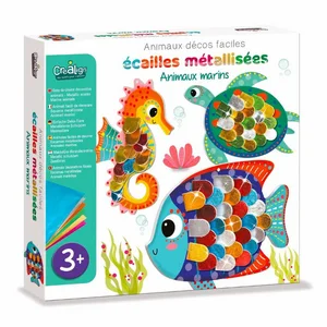 suebidou Kreativset Kinder Bastelset 'Metallische Schuppen' mit 3D Eff...