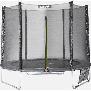 sweeek - Trampolin 250 cm mit Sicherheitsnetz und Zubehörpaket - Grau günstig