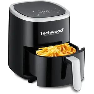 Techwood Fryer without oil air fryer 1200 W, Fritteuse, Schwarz