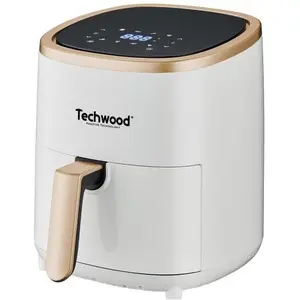 Lenovo Techwood TFR-350SHD Heissluftfritteuse   3,5 l Fassungsvermögen   digitales Touch-Bedienfeld   8, Fritteuse