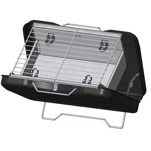 Holzkohle- oder elektrogrill 35 x 25 cm schwarz Little balance 3048