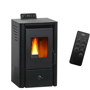 Luft- Pelletofen Anita 9,4 kW Sannover Schwarz günstig