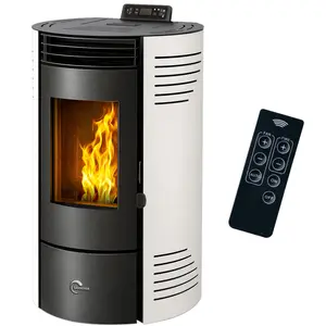 Pelletofen Azora 11,6 kW Weiß Sannover günstig