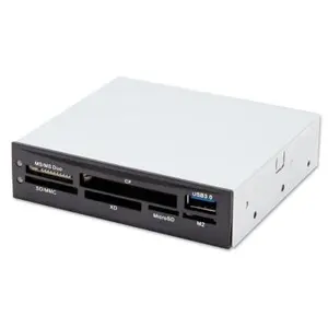 SYBA Connectland Lecteur de Cartes compatible Interne 51 en 1 Interne USB 3.0 (Noir-Gris-Beige) (USB 3.2), Speicherkartenlesegerät, Grau, Schwarz günstig