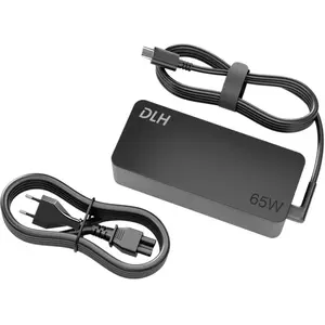 DLH 65W USB-C Power Adapter-5/9/12/15/20V (65 W, 1 Port), USB Ladegerät, Schwarz günstig