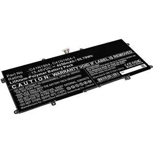 DLH LI-POL BATTERY 15.48V 4250MAH 66WH-ASUS C41N1904 / 0B200-03660 (4250 mAh), Notebook Akku, Schwarz günstig