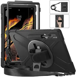 DLH Rugged Protection Galaxy Tab S8 Ultra (Samsung Galaxy Tab S8 Ultra), Tablet Hülle, Schwarz günstig
