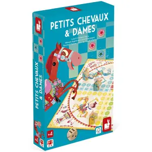 Janod Ludo And Checkers Brettspiel Kinder One Size günstig