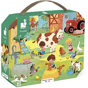 Janod 24-teiliges Puzzle Bauernhof