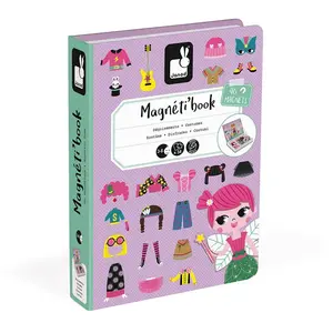 Janod Girl´s Costumes Magneti´book Pädagogisches Spielzeug