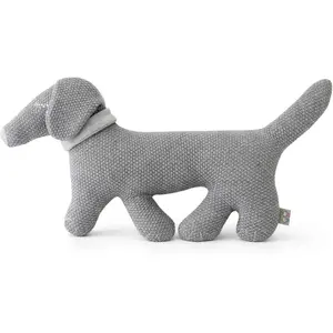 Dackel Plüsch Schmusetuch - 47 x 24 cm - Grau | by SEVIRA KIDS