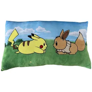 Lyo, Kinderkissen, Pokemon - Pikachu & Eevee (40 x 40 cm) günstig