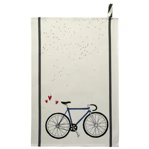 DeclikDeco Geschirrtuch La Cerise sur le Gâteau Felix so blue 70x50 cm günstig
