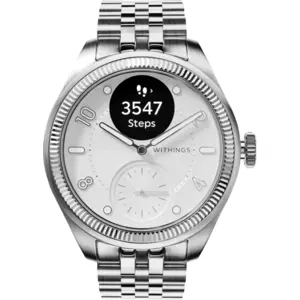 Withings ScanWatch Nova Brilliant Titanium Silber 39 mm