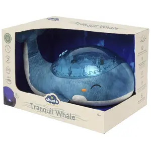 Cloud B, Nachtlicht, Cloudbox Tranquil Whale - Nachtlicht Blau (Wiederaufladbar)