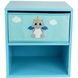 Nachttisch mit Schublade Kind Fun House Léon le Dragon 36x33x30 cm günstig
