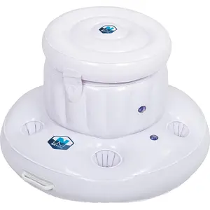 Aufblasbare schwimmende Netspa-Bar - 64 cm Durchmesser - 5 Getränkehal... günstig
