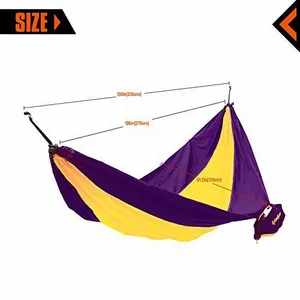 Einplatz Camping-Hängematte aus Stoff O'Camp Lila 270x130x10 cm günstig