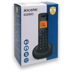ALCATEL E260 Schnurloses DECT-Telefon schwarz