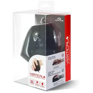 Advance Kabellose Maus, ergonomisch, vertikal, schwarz Schwarz