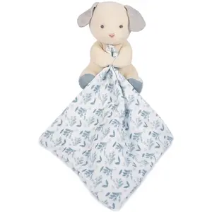 Doudou et Compagnie, Schmusetuch, Bio Hund mit Schmusetuch,blau 15cm (15 x 17 cm)