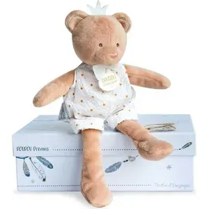 Doudou Geschenkset   Plüschtier, Teddybär "König", 20 cm