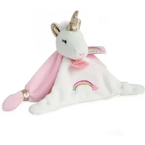 Doudou et Compagnie, Schmusetuch, Einhorn (18 x 6 cm)