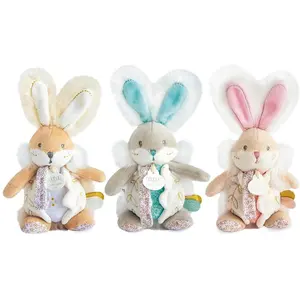 Doudou et Compagnie, Nuggi Zubehör, Schnullerkette&Rassel 21cm assortiert (MQ9)