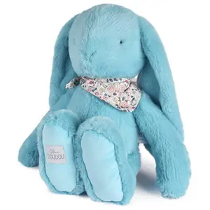Doudou et Compagnie Plüschtier Türkiser Blumenhase Plüsch - 50 cm - et