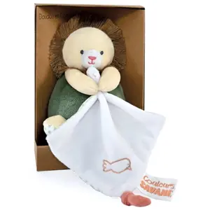 Doudou et Compagnie Plüschtier Beigefarbenes Löwe- mit Taschentuch
