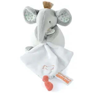 Elefantenpuppe mit Kuscheltier Doudou & compagnie 15 cm TU