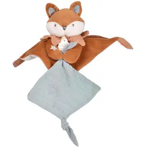 Doudou et Compagnie, Schmusetuch, Timo Schmusetuch mit Schnullerhalter 20cm (20 x 20 cm)