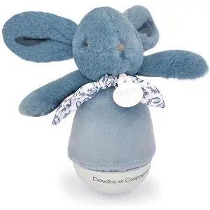 Doudou et Compagnie, Nachtlicht, Nachtlicht mit Musik Hase, blau 16cm